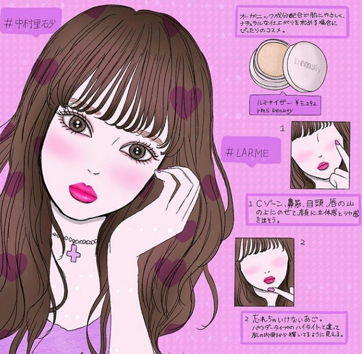 日系少女感日常妆容漫画教程w