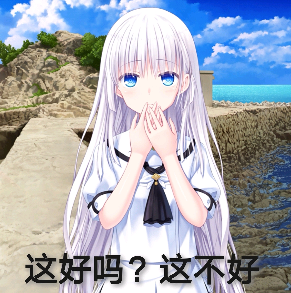 summerpockets表情包第十弹鸣濑白羽生日贺