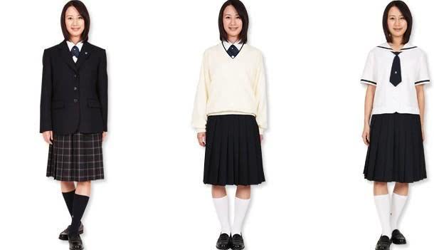 日本女生校服之冬季,春季,夏季