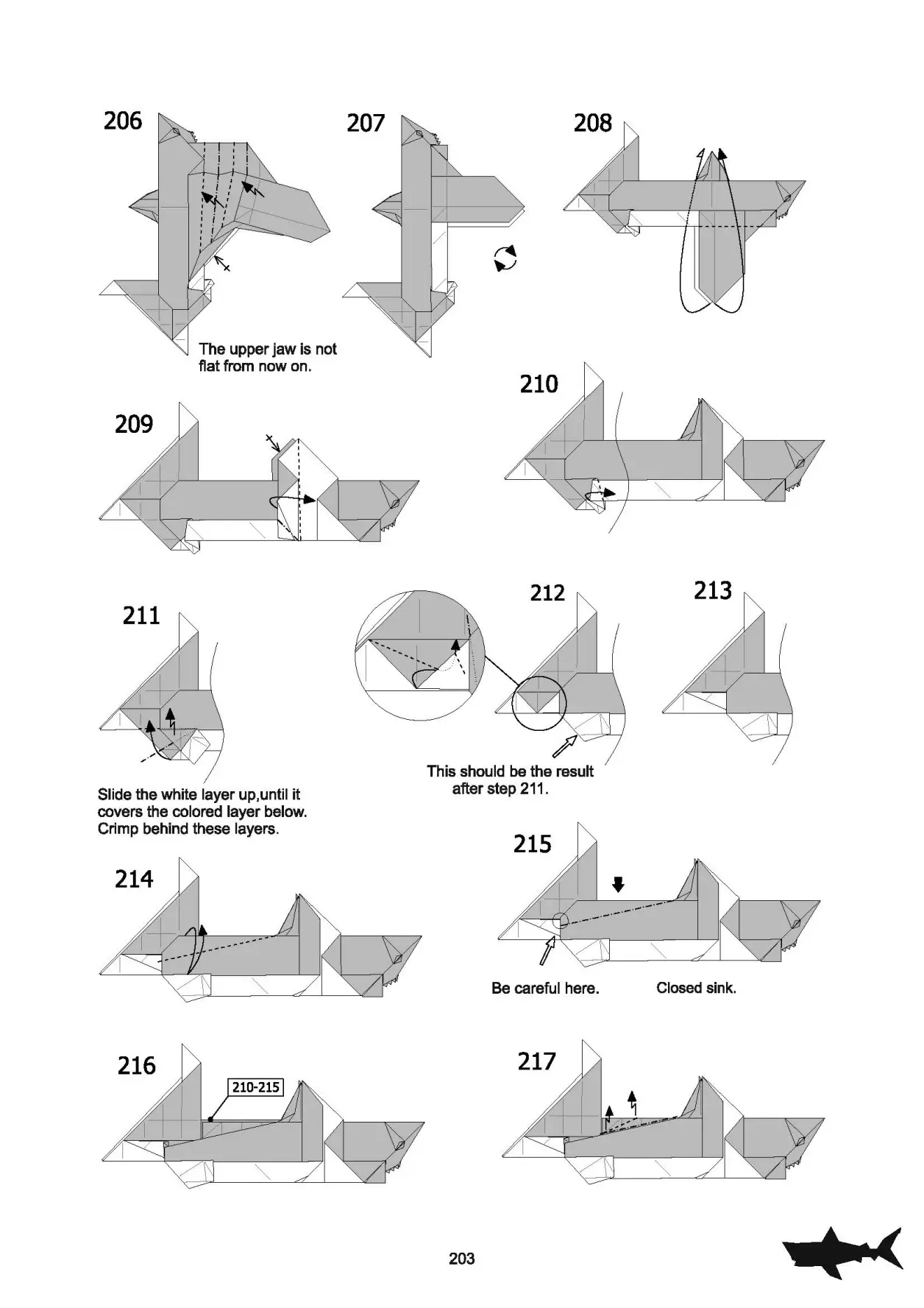【折纸教程】大白鲨