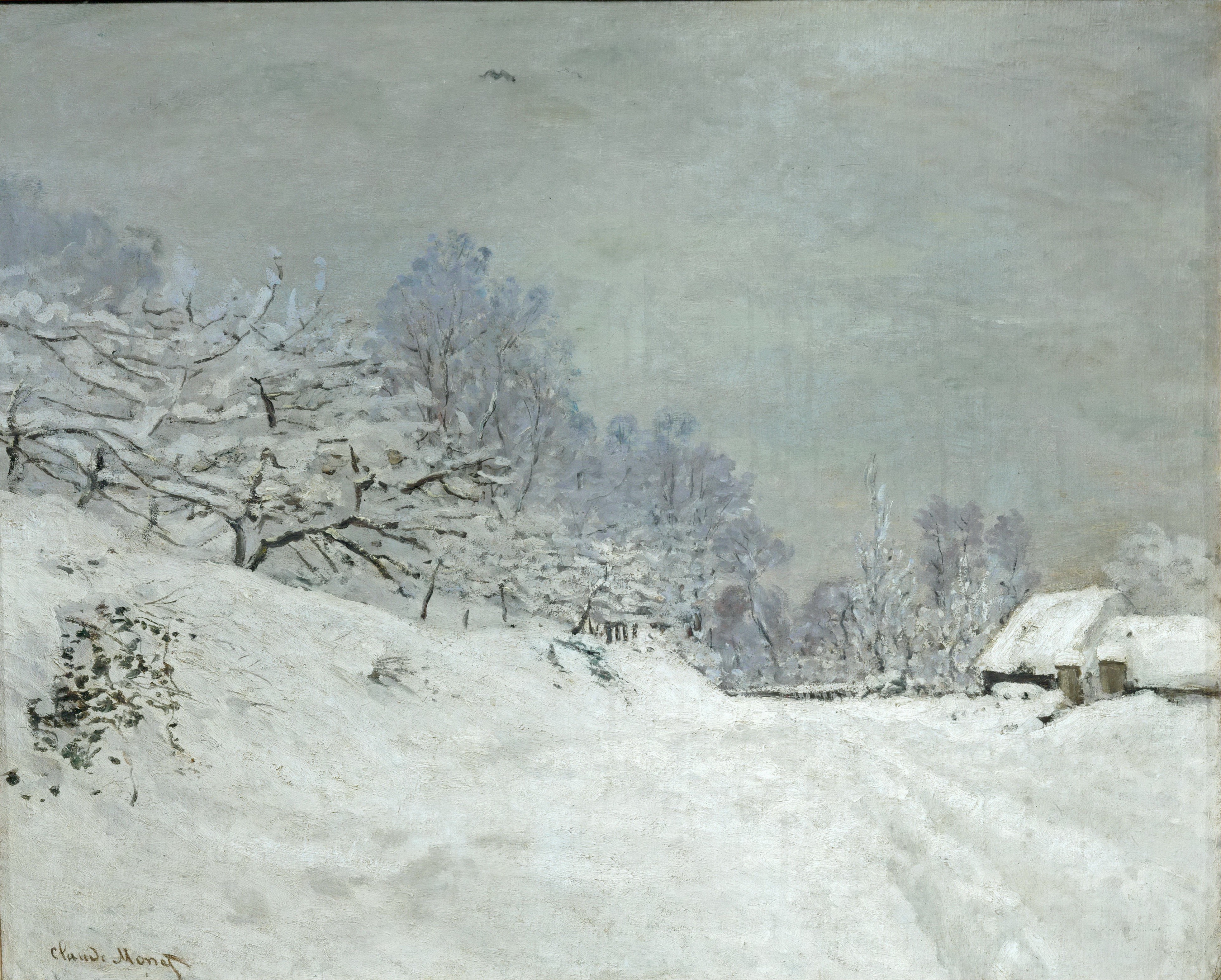 印象派大师莫奈作品欣赏冬与雪