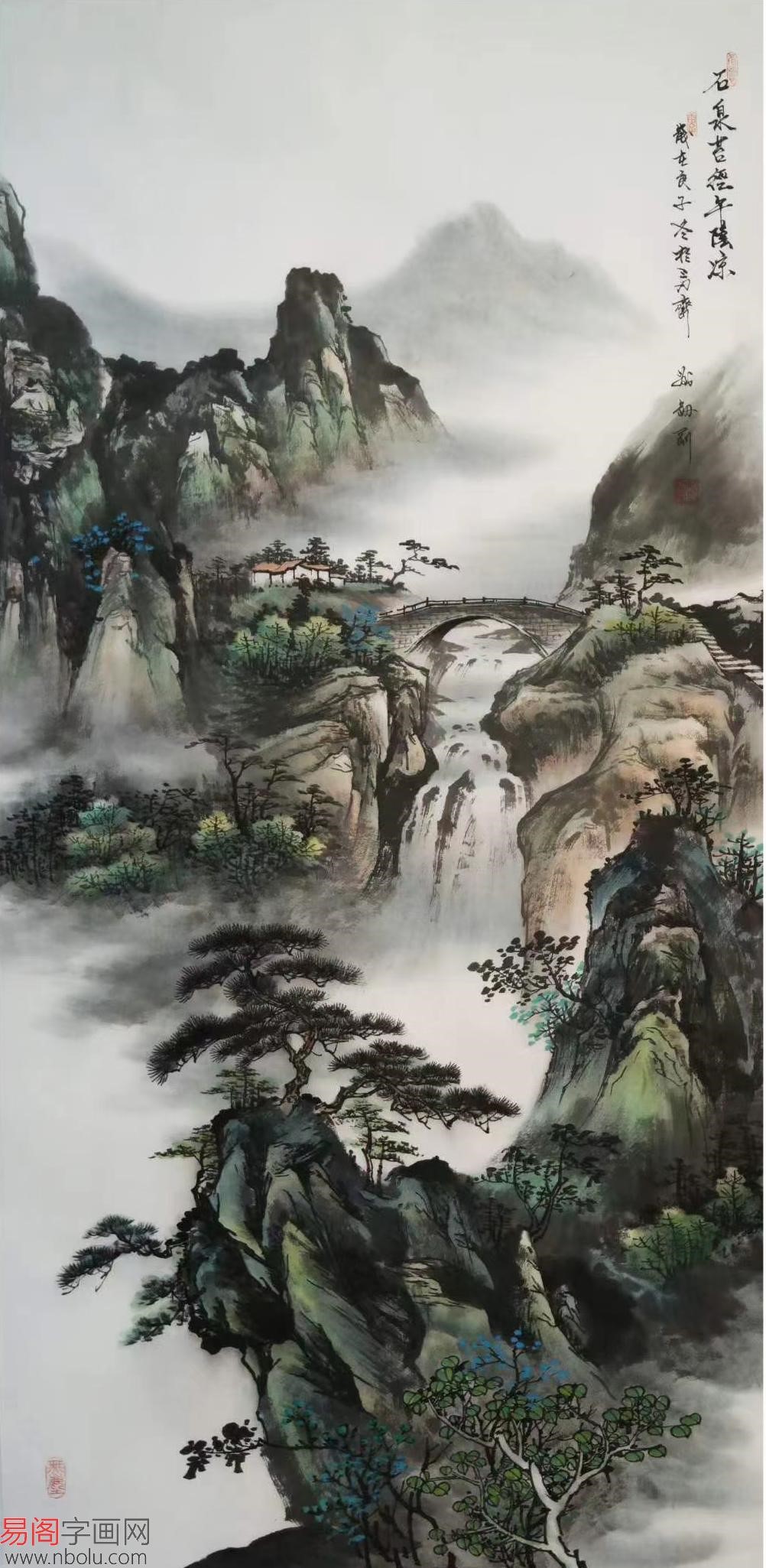 中国著名山水画创作者刘剑刚作品欣赏