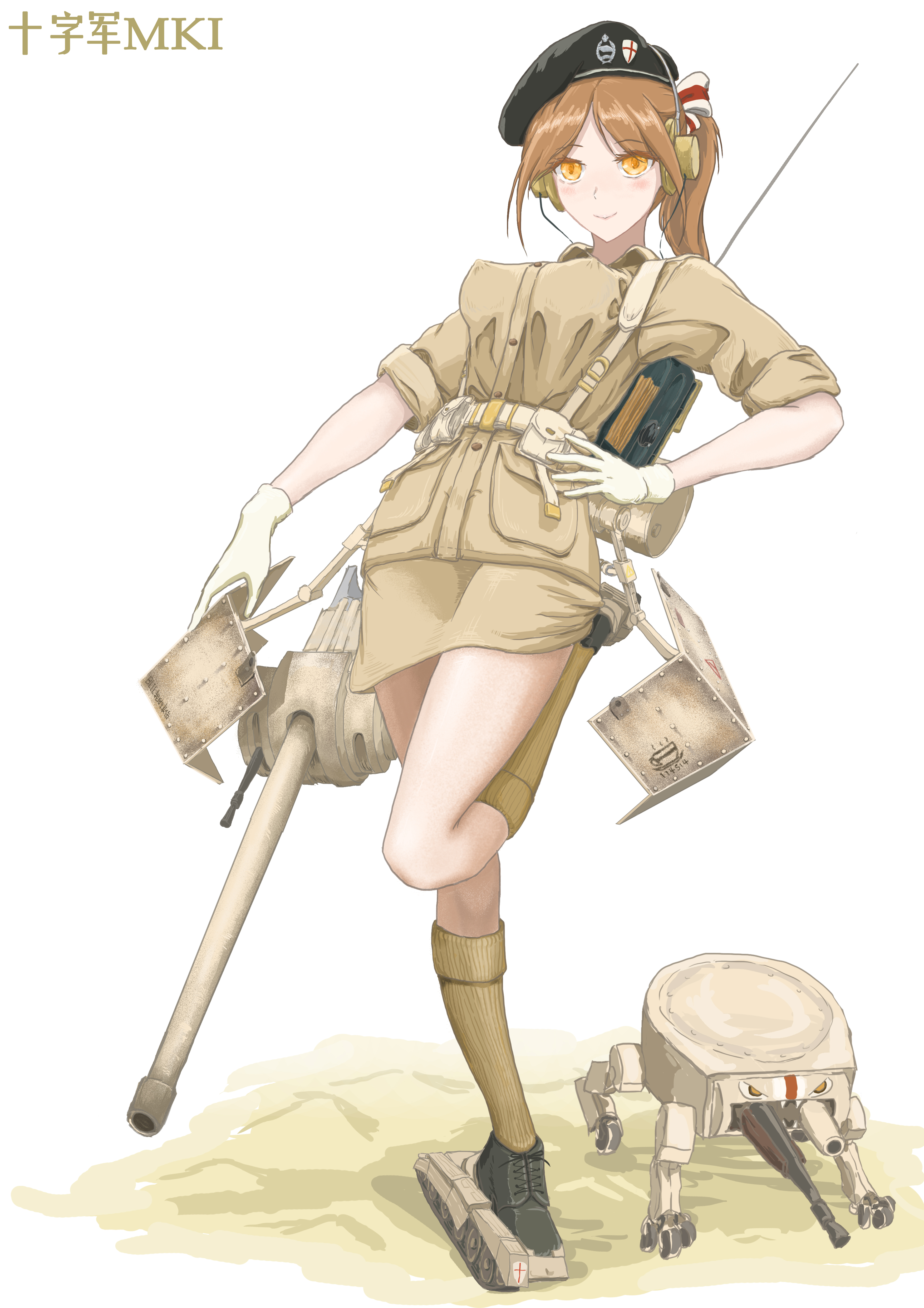 坦克拟人娘化英国十字军mk1型娘游戏区up也要画画第七期