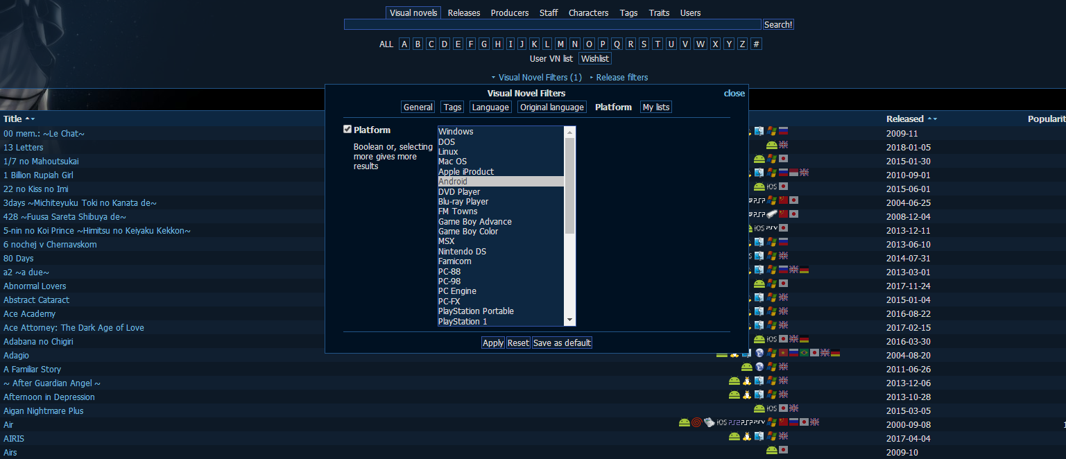 galgame相关网站介绍01:常用网站篇01:vndb(介