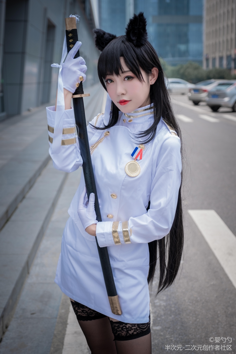 长腿高雄黑丝cos