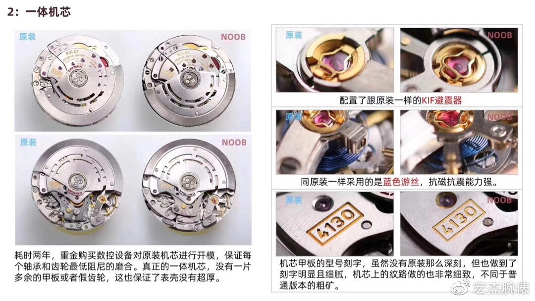 n厂劳力士迪通拿116515腕表4130机芯真假细节对比详细