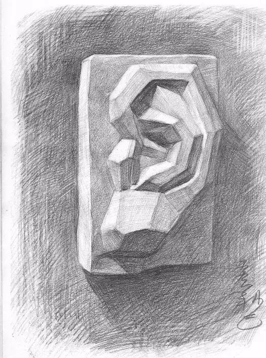 图解素描几何体,头像,五官的透视,明暗,适合教学和零基础临摹