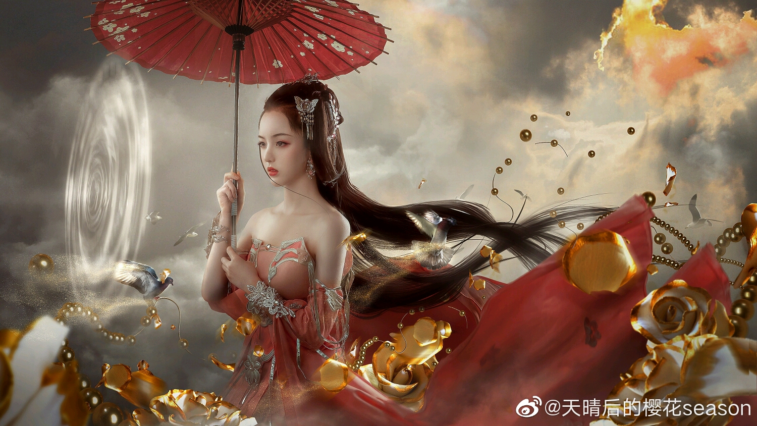 古装美女倾国倾城,人间尤物仙姿佚貌