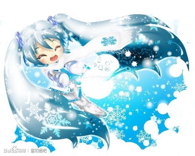 初音未来图片——雪初音