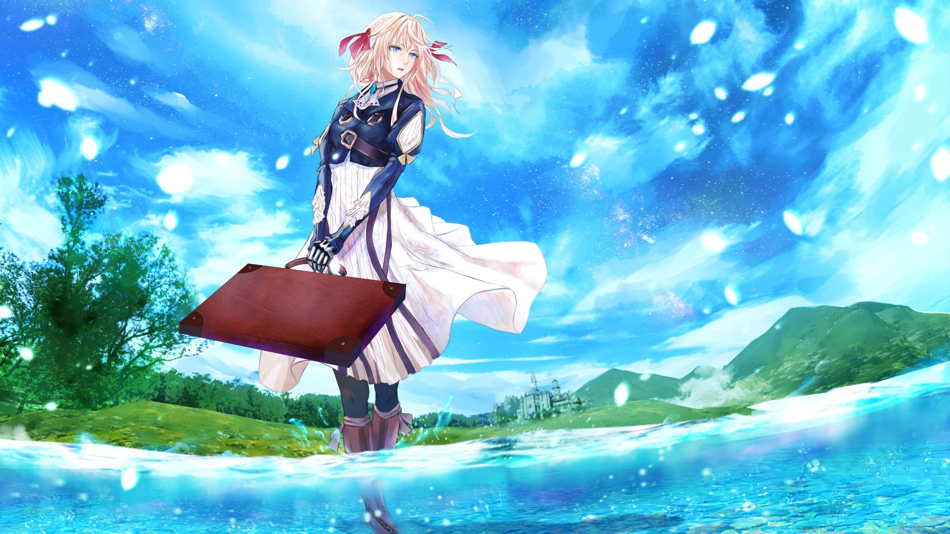 [60张精选超清壁纸]紫罗兰永恒花园