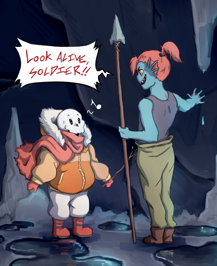 【undertale】传说之下精美人物图包 (undyne&papyrus