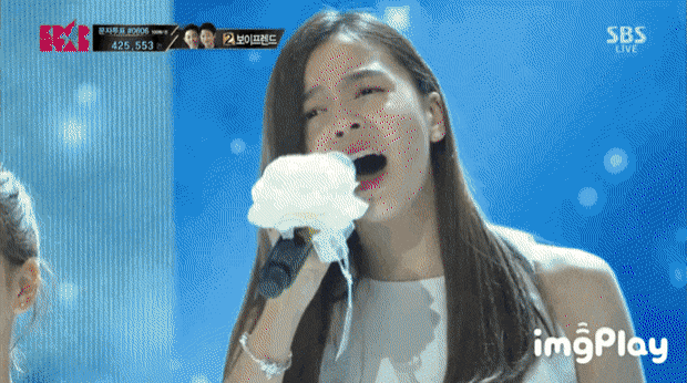 进入jyp已经5年多的女练习生 gif gif lilym(2002年生) 2015年k-pop