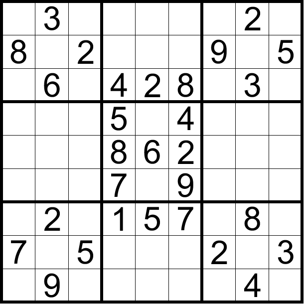五年级,六年级数独初赛试题分享(30分钟)