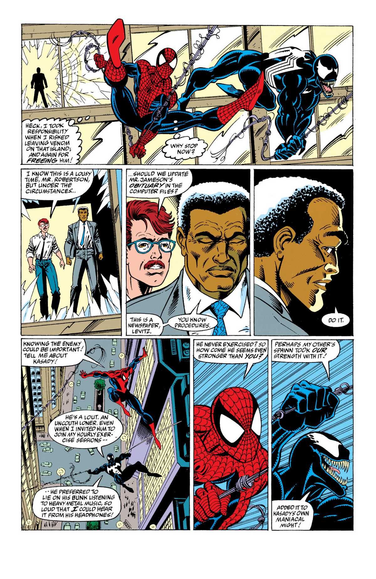 漫画分享蜘蛛侠和毒液大战屠杀