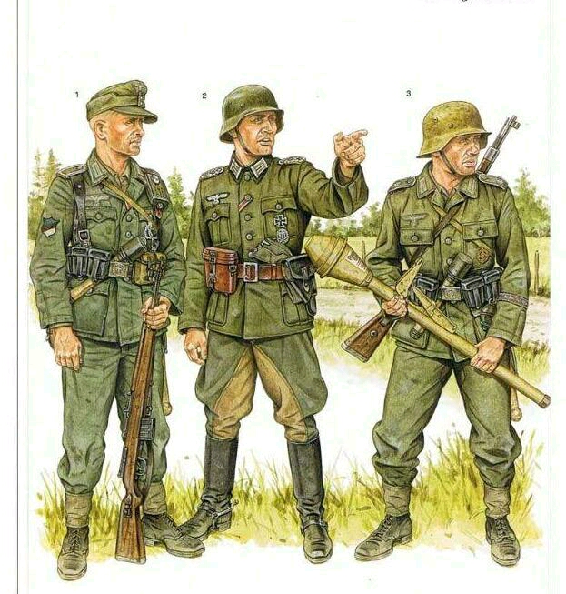 装备图册——东线 d:北部和中部前线,1944年 d1:中士,第659爱沙尼亚营