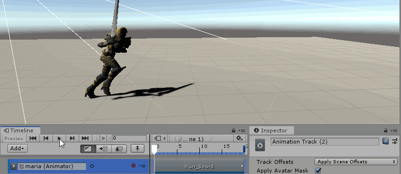 apply transform offsets:track起点都为第一次位置