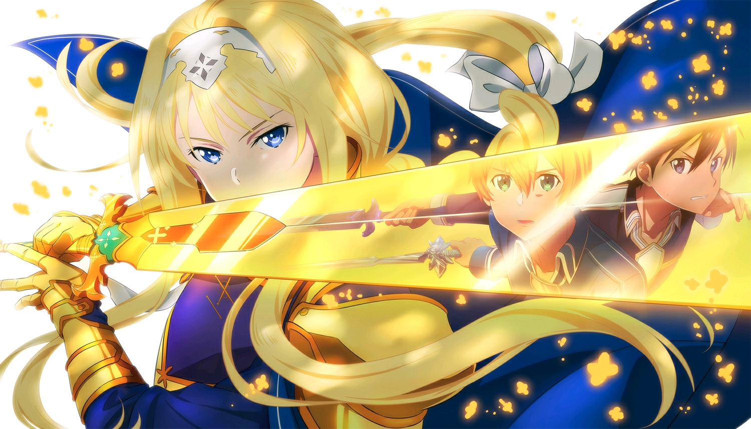 动漫壁纸第2期--刀剑神域Alicization--金桂の骑士 爱丽丝美图