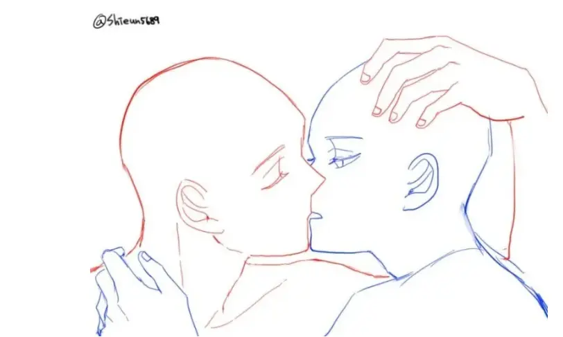 【绘画素材】情侣间双人互动姿势,这是我能看的吗,这也太刺激了吧