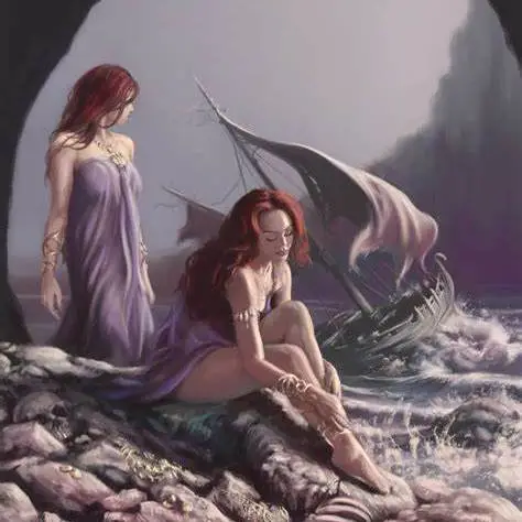 海妖塞壬 (sirène) /// 01 /// 塞壬女妖们居住在一座遍地是白骨的