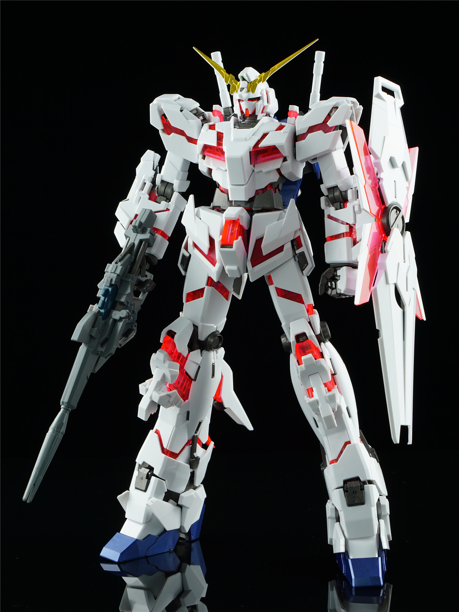 【高达模型吧评测】mg 1/100 rx-0 独角兽高达 hd配色