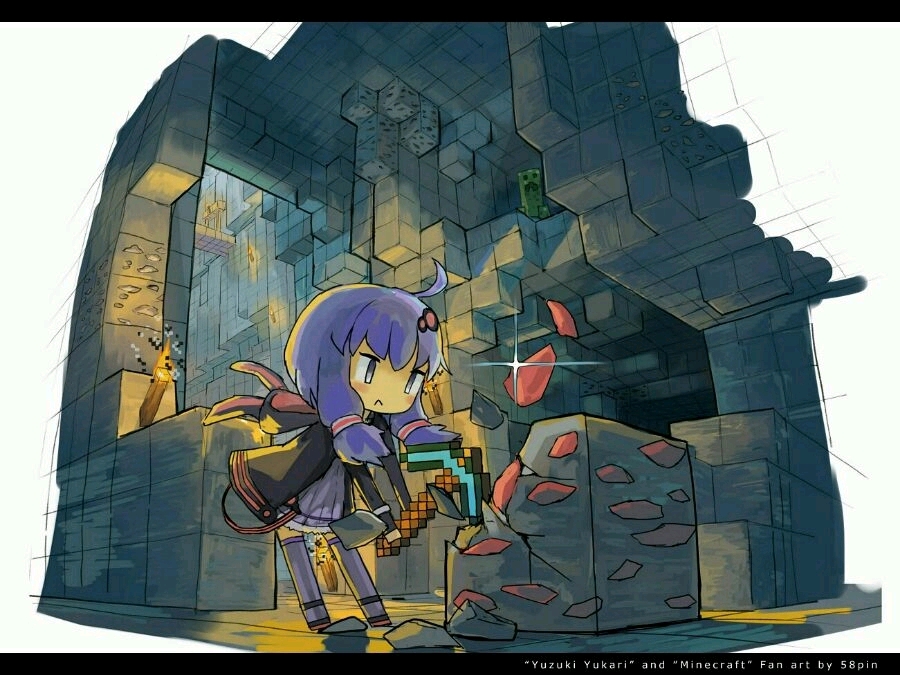 游戏《我的世界》绘画创作及其他杂图