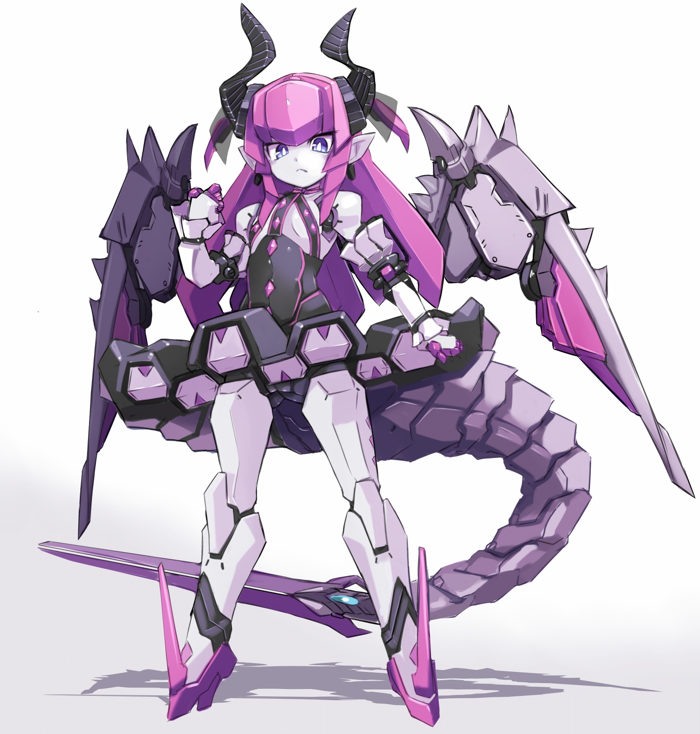 【画师推荐】这么硬核的机甲少女,你会喜欢吗,画师かるかん画风变化