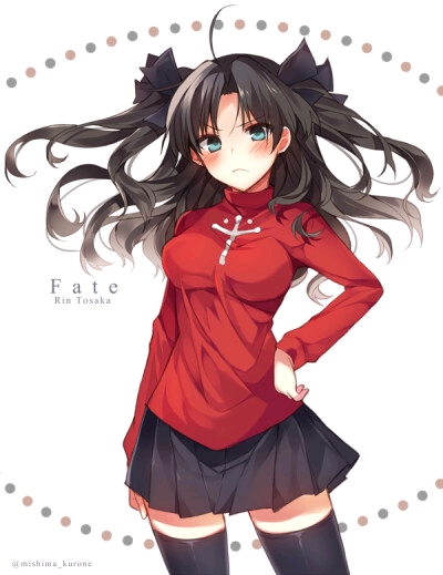 fate壁纸远坂凛,腿玩年.