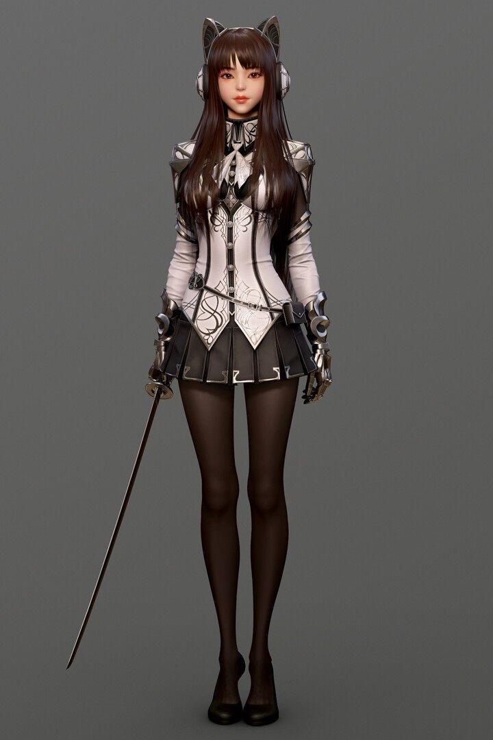 3d模型欣赏:游戏 女性角色