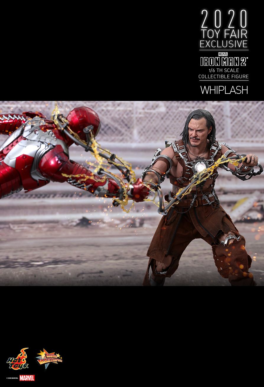 hottoys202061香港限定鞭索钢铁侠2手持电鞭版