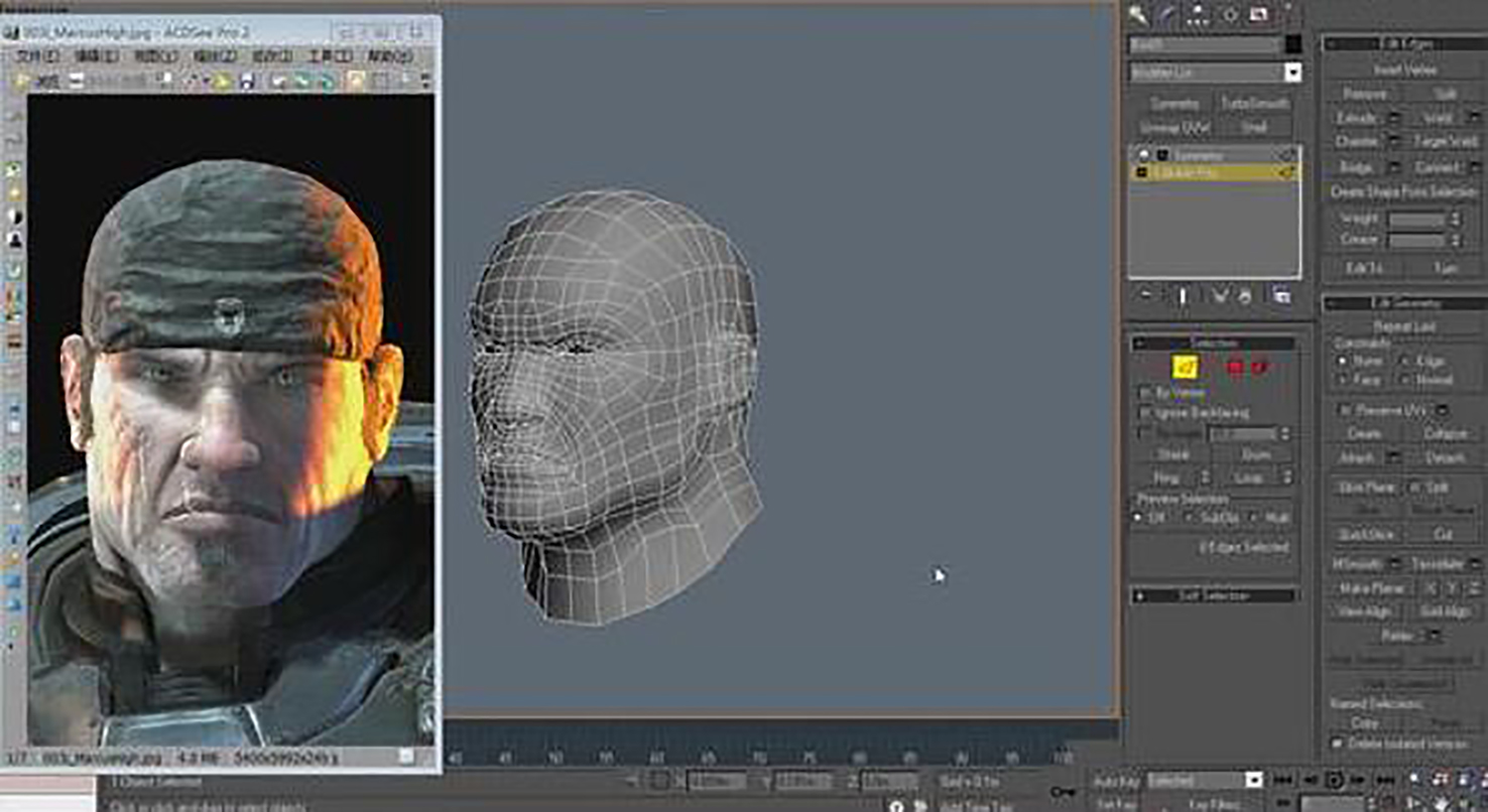 3dmax建模教程:如何制作次时代游戏角色的头部高模