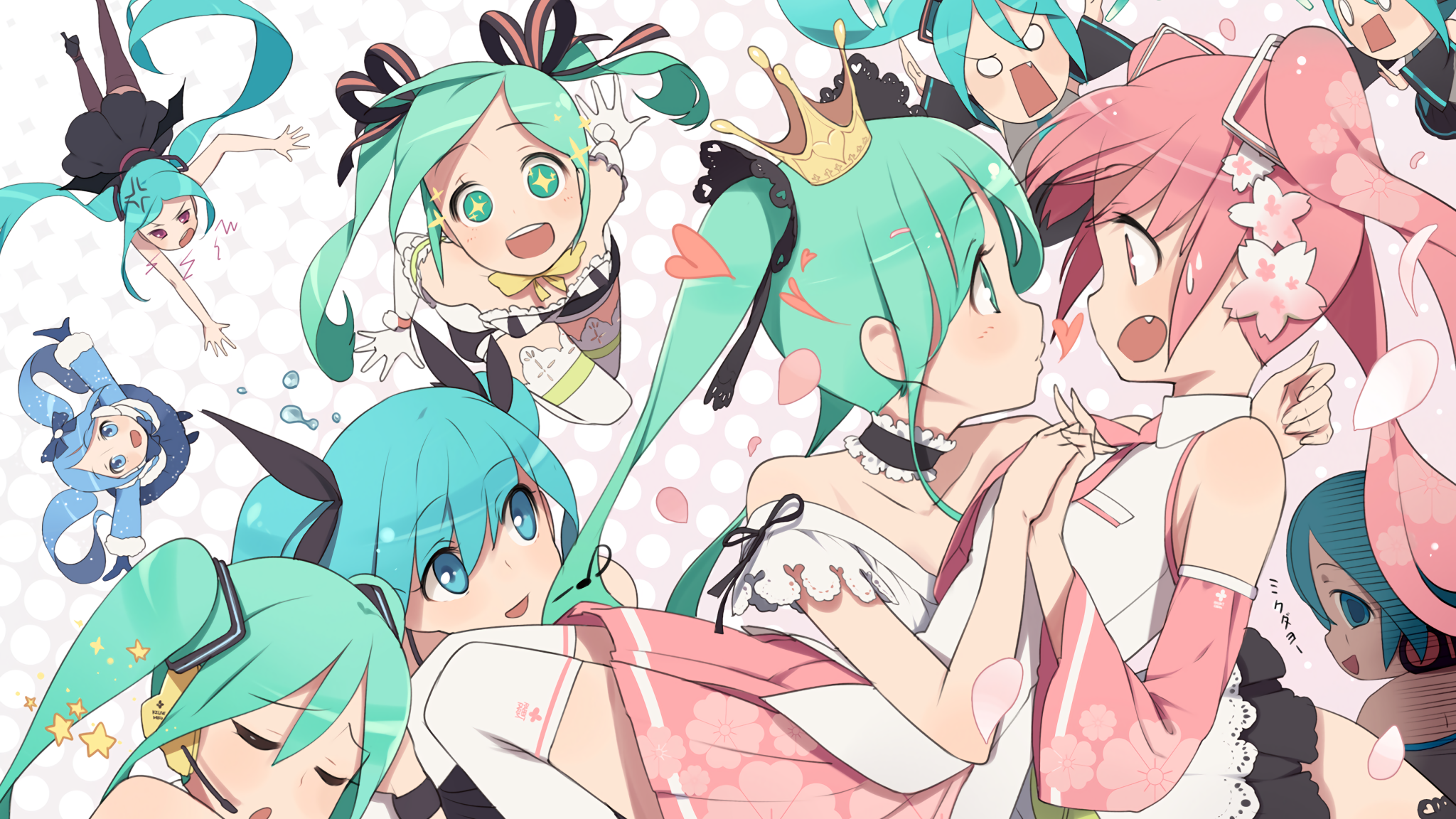 【横屏壁纸裁剪】春眠不觉樱初音01