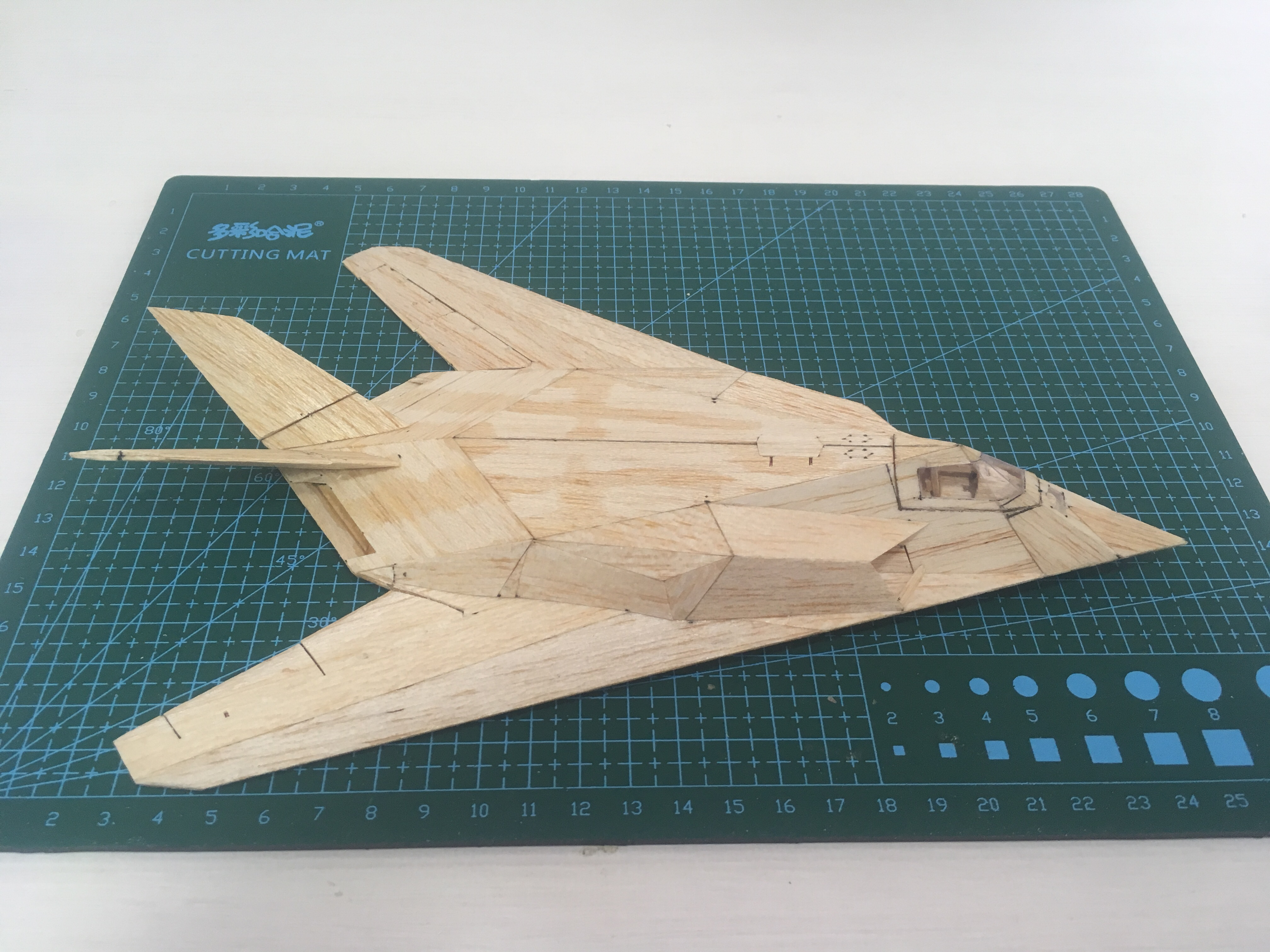 手工制作f117战机模型