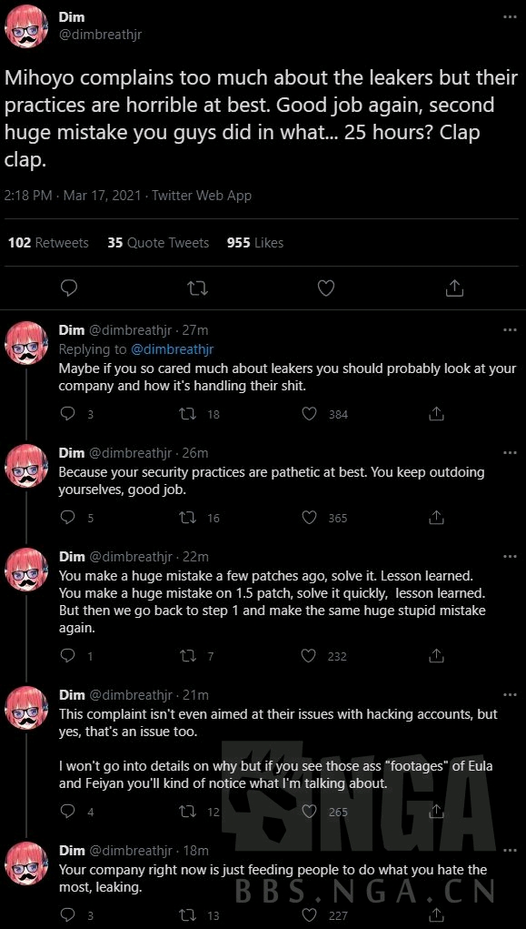 (这里应该是指上面标了loser的内鬼视频) 不管怎样我为这些抱怨道歉.