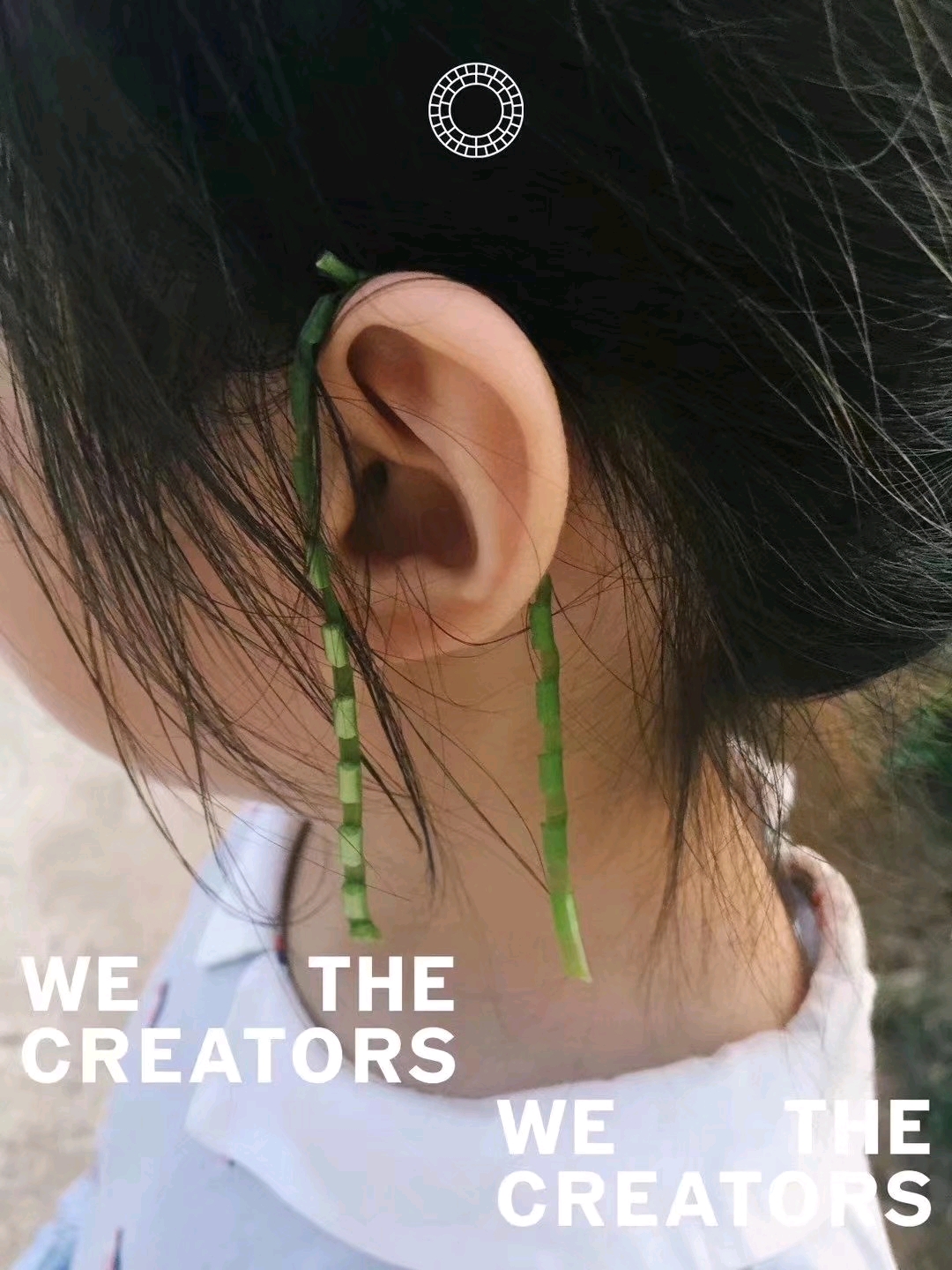 之前旅游给小妹妹拍的一组照片 ——山芋藤耳环