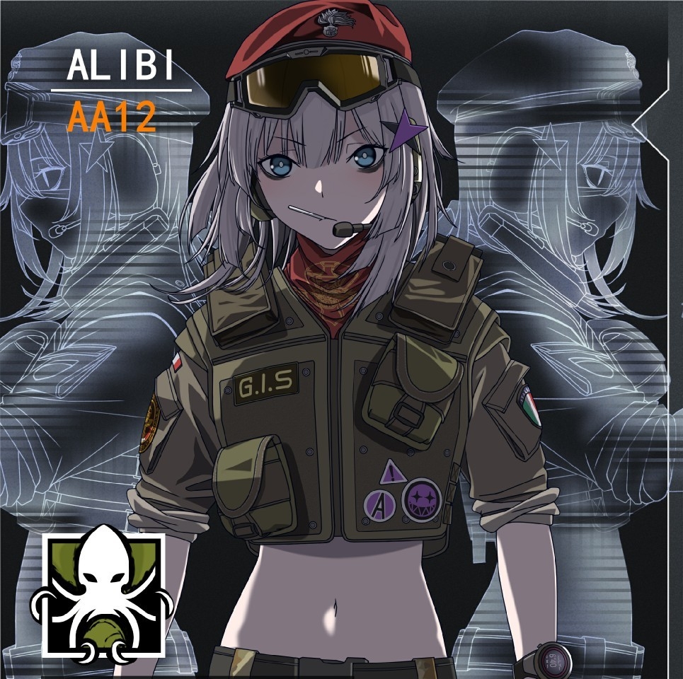 【少女前线】少女前线同人图(P站搬运)(16)彩虹6号联动?雾