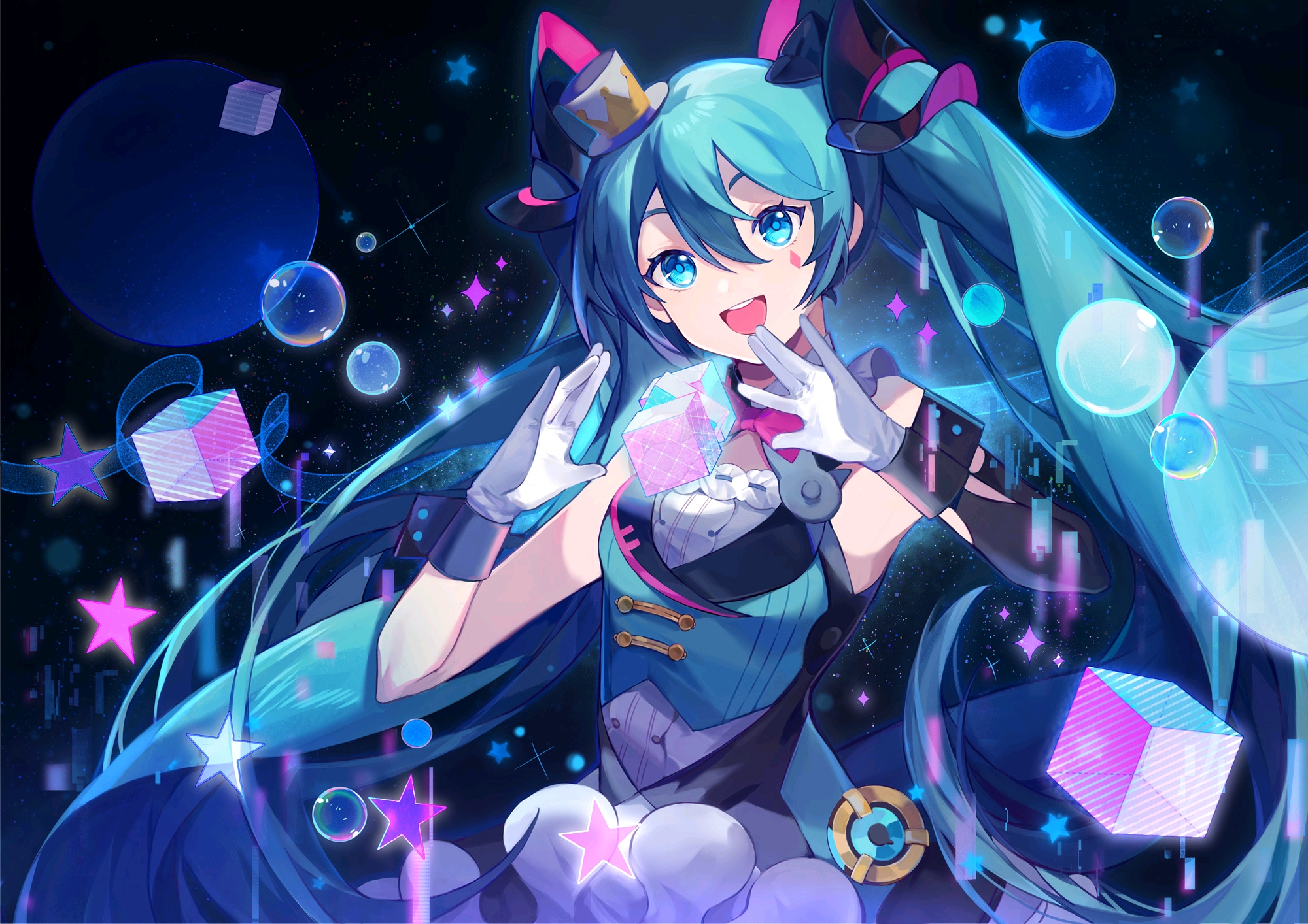 超好看的初音未来和洛天依