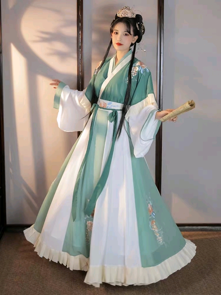 平价汉服短款夏天穿搭,汉服简易短发造型