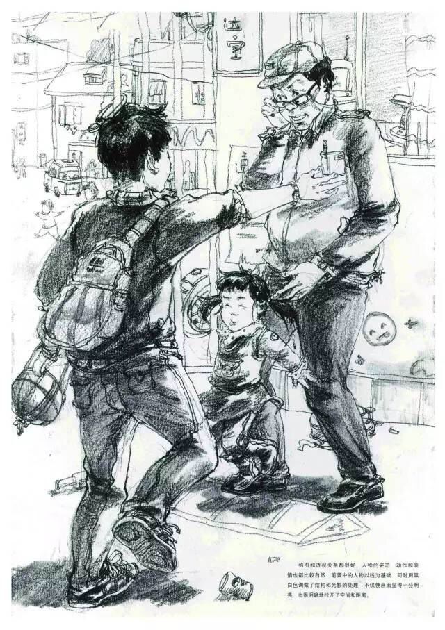人物速写组合主要分析画面的几大重点,如何快速的去画人物速写组合.