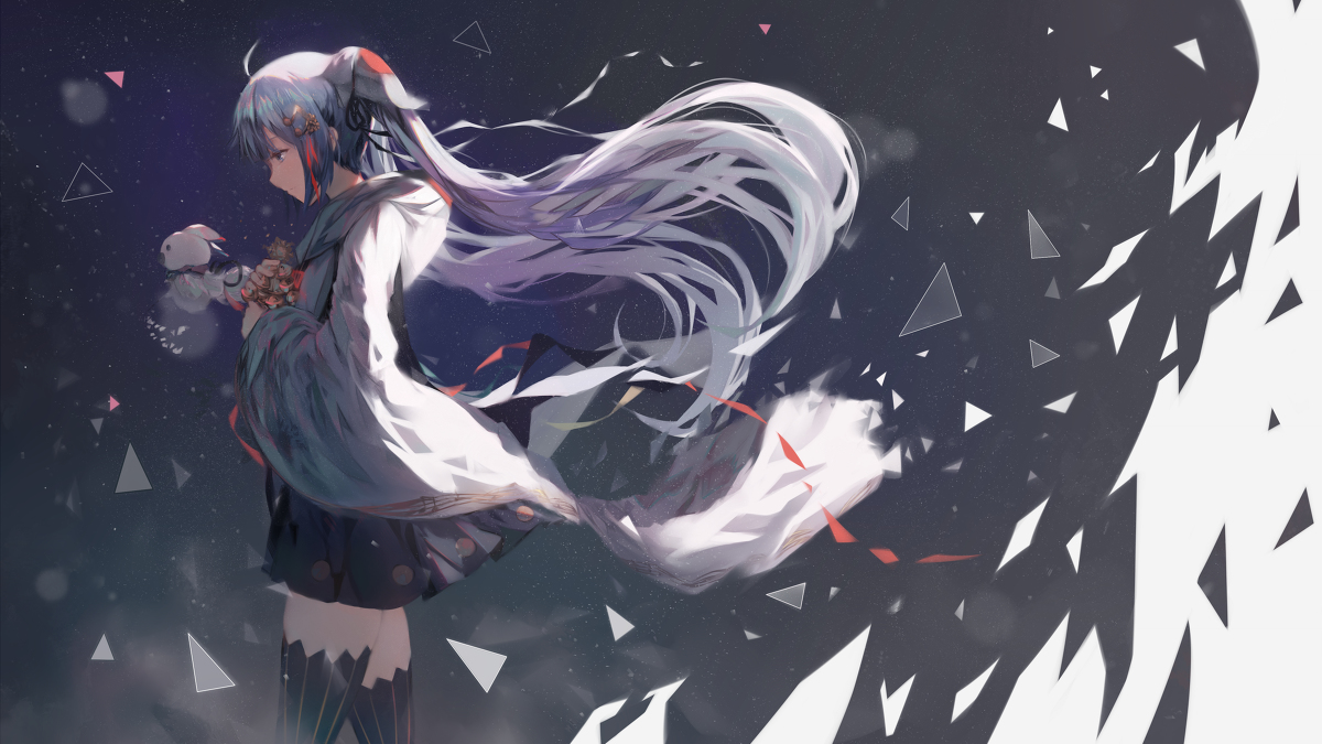 壁纸向-掏出我全部的初音未来