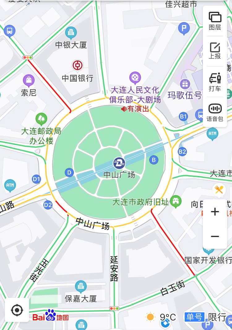中山广场地图
