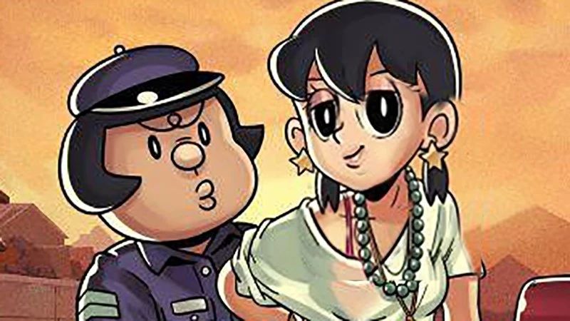 哆啦a梦:5个版本的静香,本子静香最可爱,真人静香好想娶回家!
