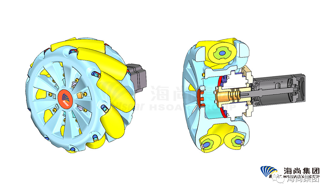 麦克纳姆轮毂驱动模组可应用图例