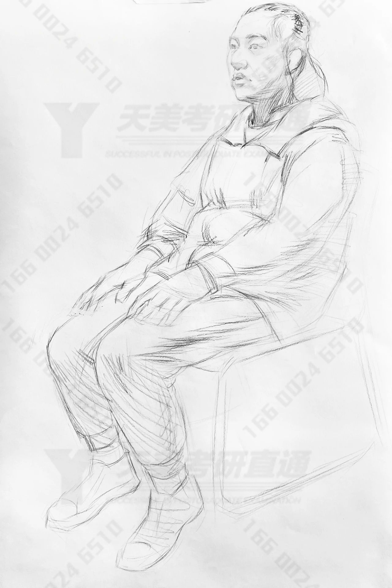 天津美术学院考研,天美考研140分素描全身写生怎么画?