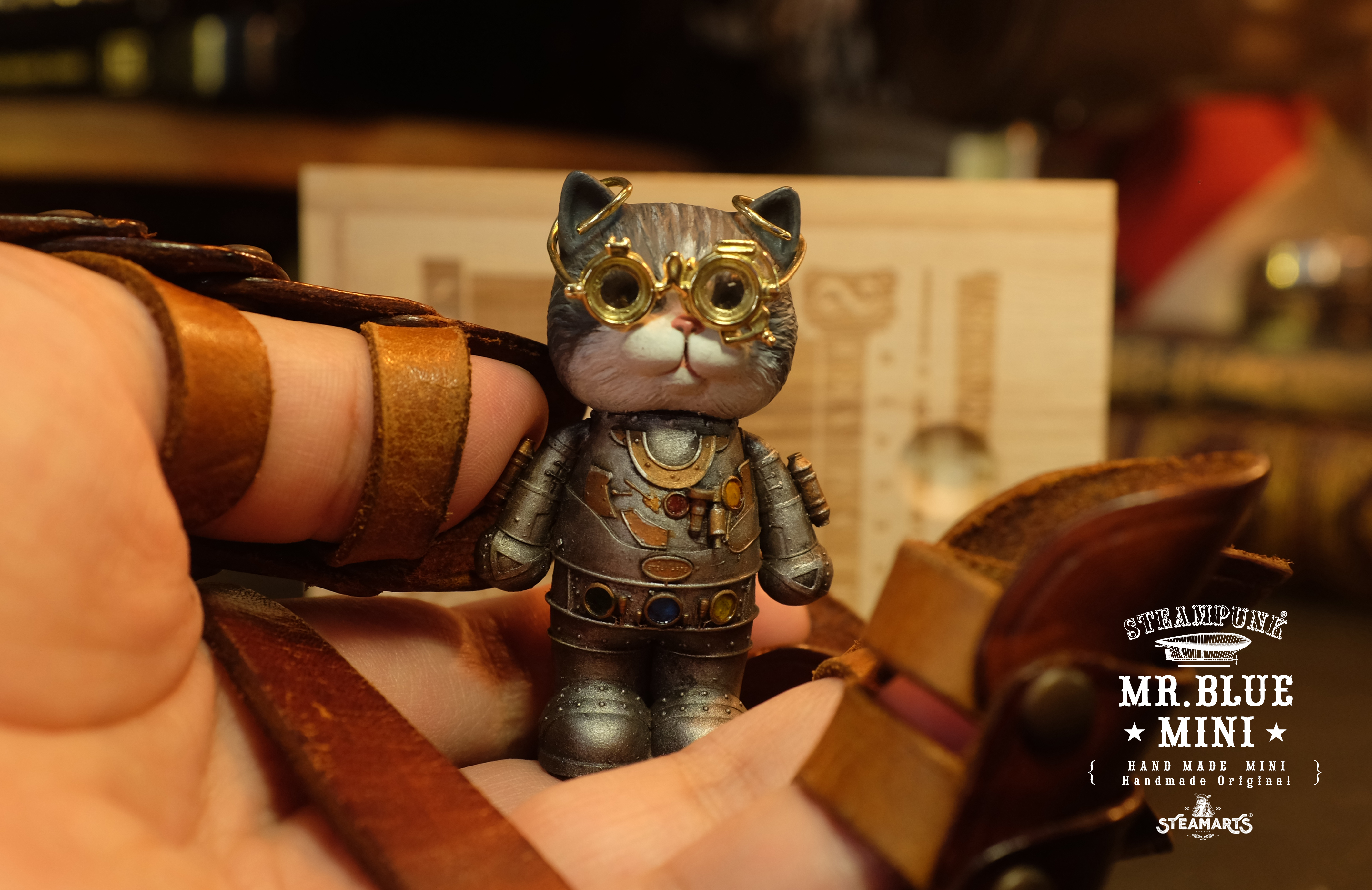 兴趣 模型手办 蒸汽工厂steamarts 小蓝猫 mr.blue