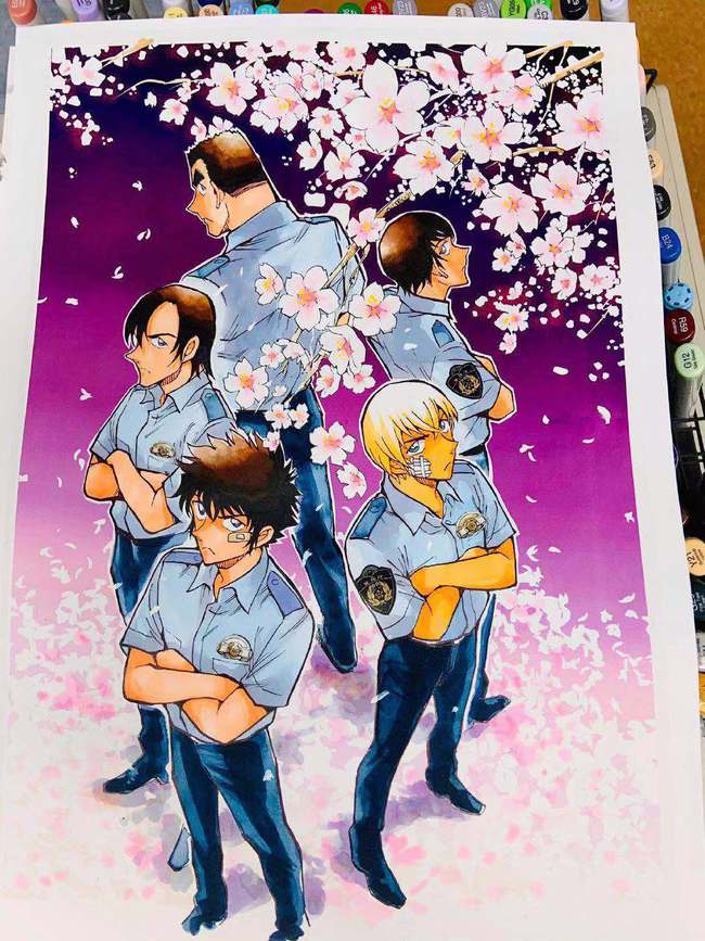 名侦探柯南2022剧场版主题《樱花下的警视厅》安室透主场,携警校5人组