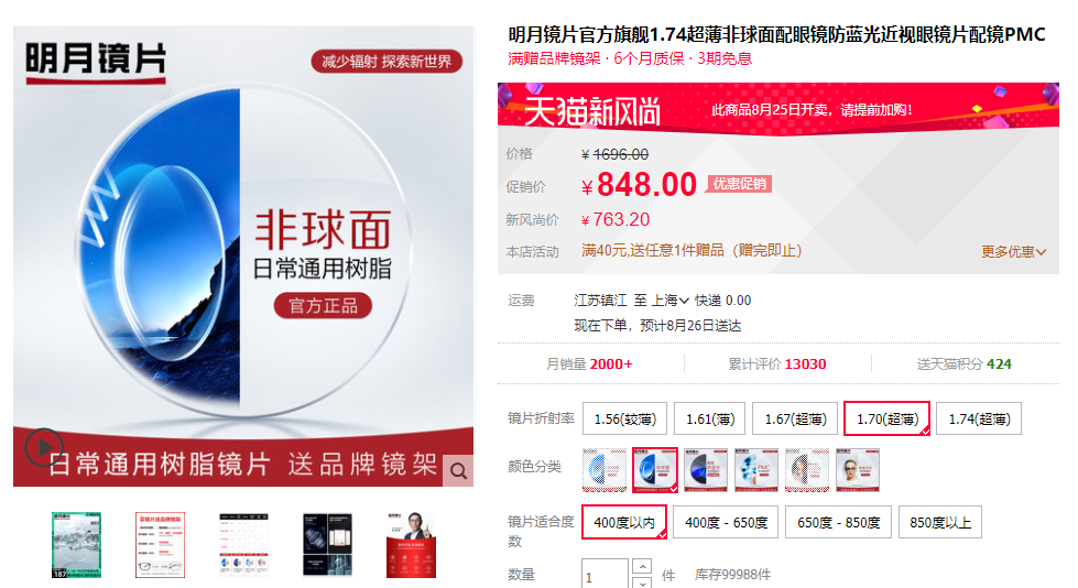 凯米镜片怎么样,凯米镜片属于什么档次