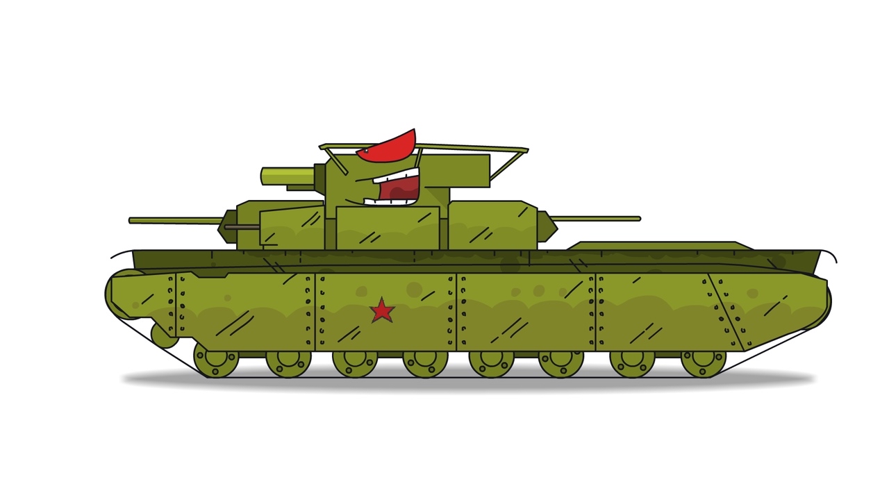 t35 t-35重型坦克装备一门76毫米坦克炮和两门45毫米火炮,另配5挺7.