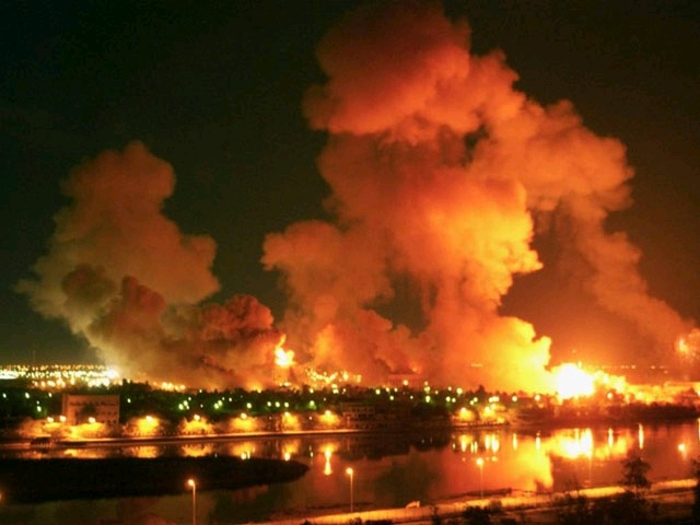 2003年美军对巴格达进行空袭