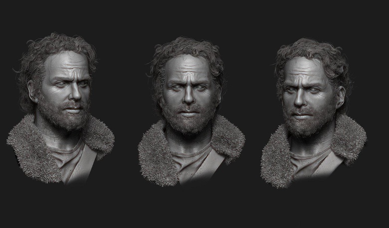 zbrush 3d人物肖像雕刻