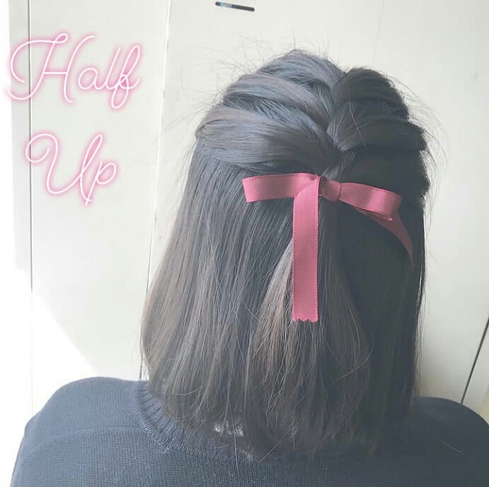 日系可爱少女感学生jk日常发型编发参考
